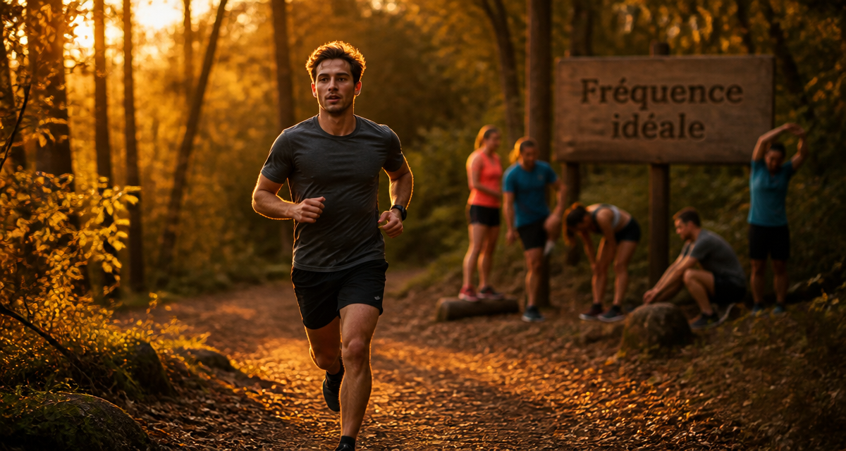 courir combien de fois par semaine joggeur forêt motivation