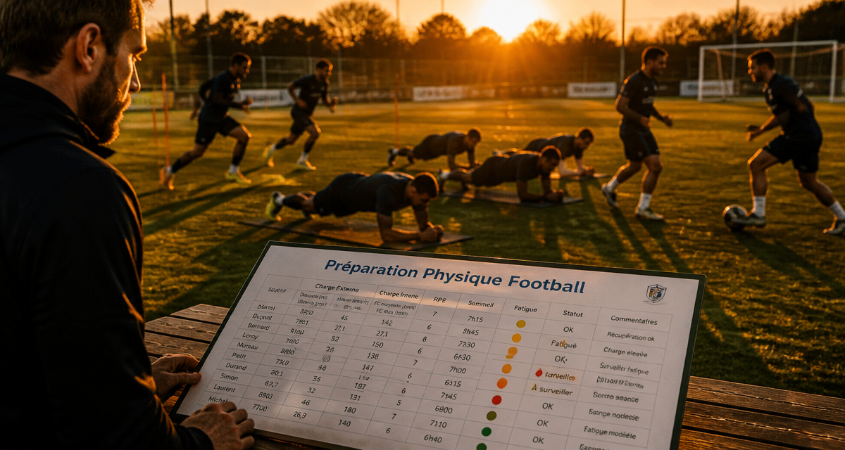 football préparation physique joueurs coach terrain