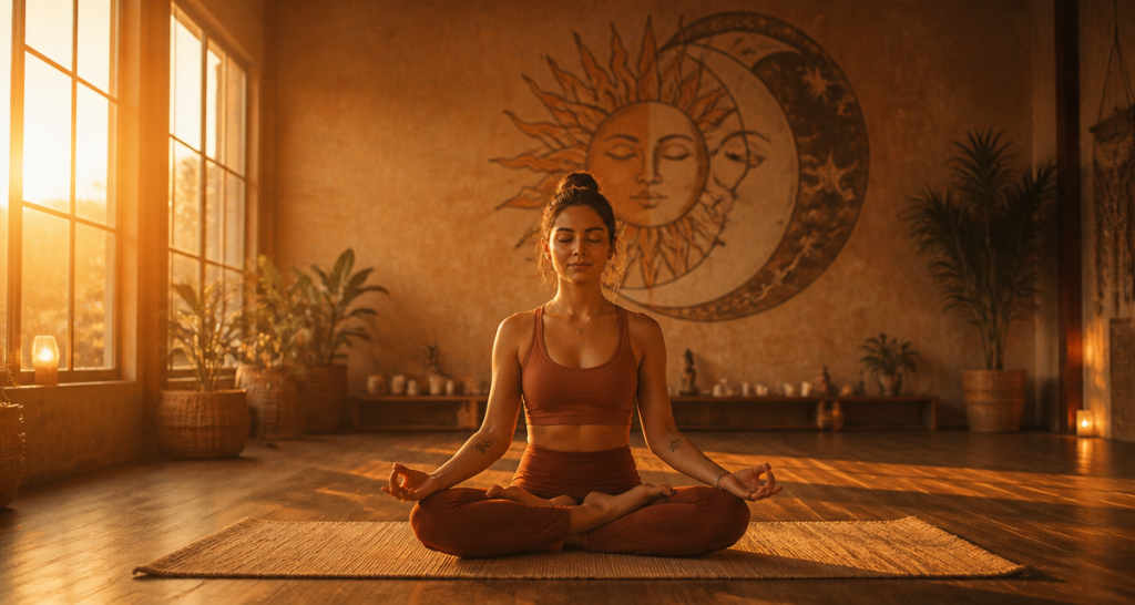 hatha yoga c est quoi femme lotus lumière studio