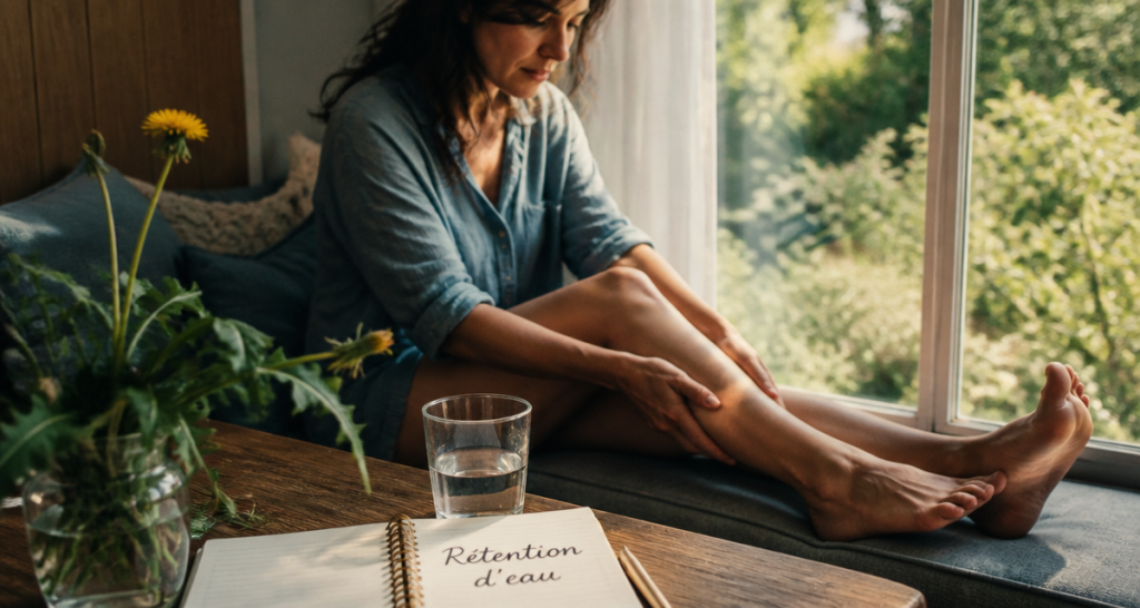 lutter contre la retention d eau femme massant cheville
