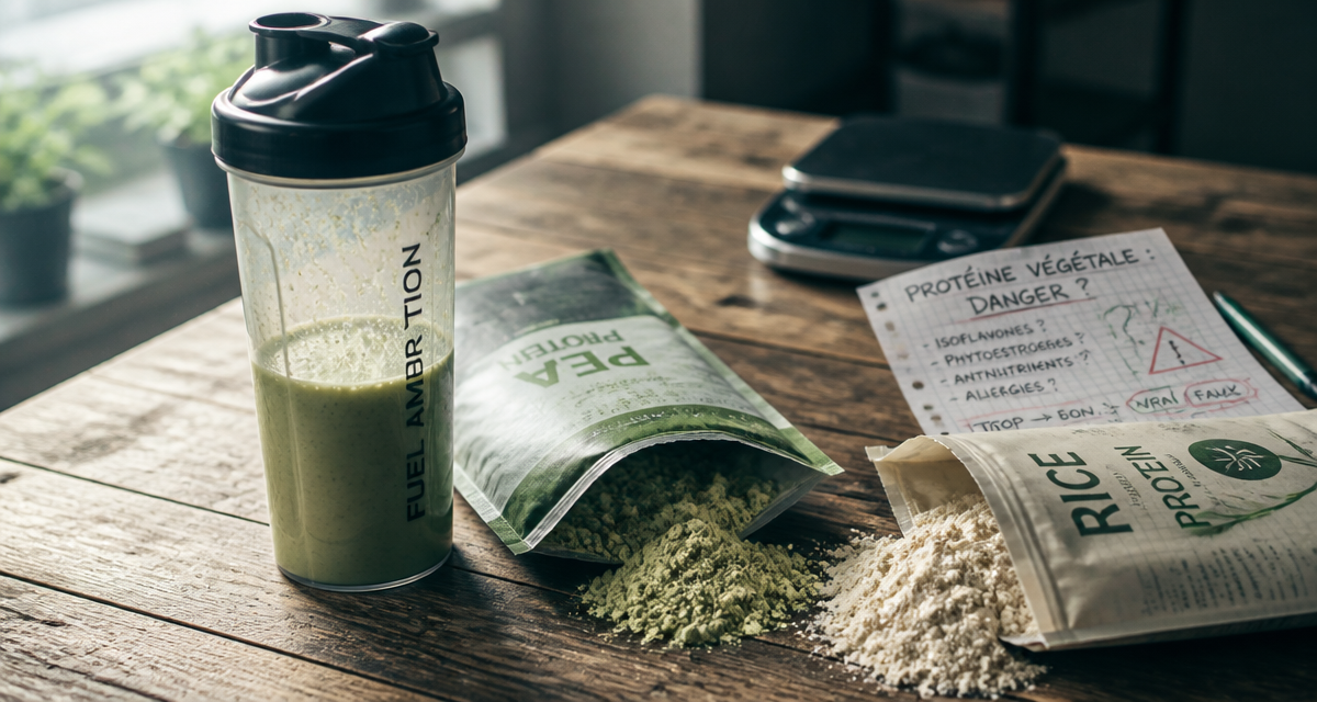 proteine vegetale en poudre danger shaker sachets