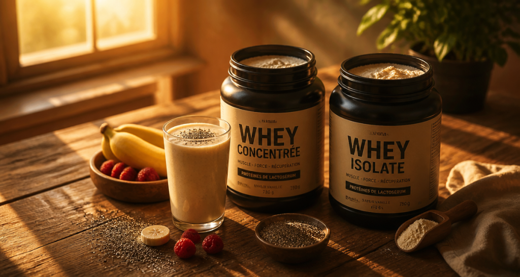 difference whey et isolate pots et smoothie