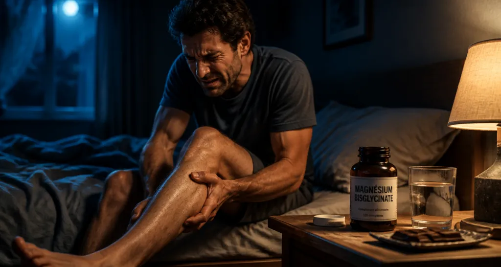 quel magnesium prendre en cas de crampes homme assis masse mollet
