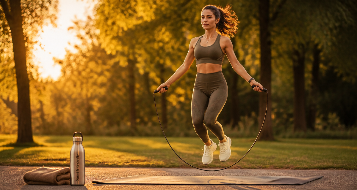 saut a la corde et perte de poids femme parc