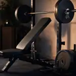 Banc de musculation avec poids chargé, 270 kg supportés
