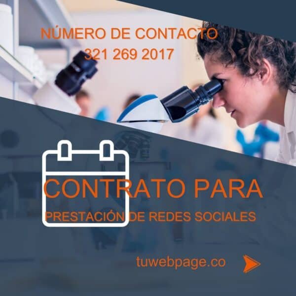 Contrato para prestación de servicios redes sociales