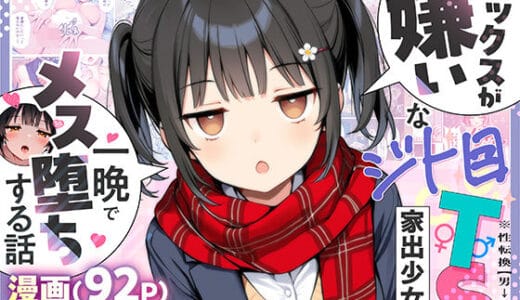 セックスが嫌いなジト目TS家出少女が一晩でメス堕ちする話
