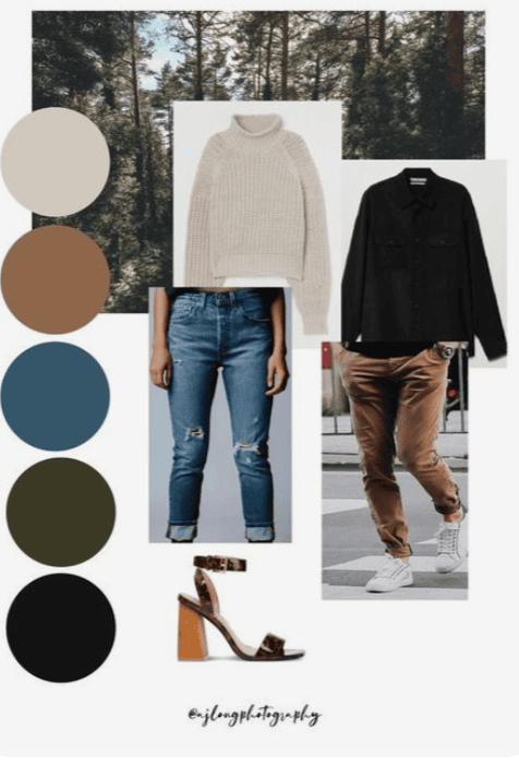 an image of neutral toned coloured clothing giving people an idea of what to wear to their family photoshoot in St. Catharines 