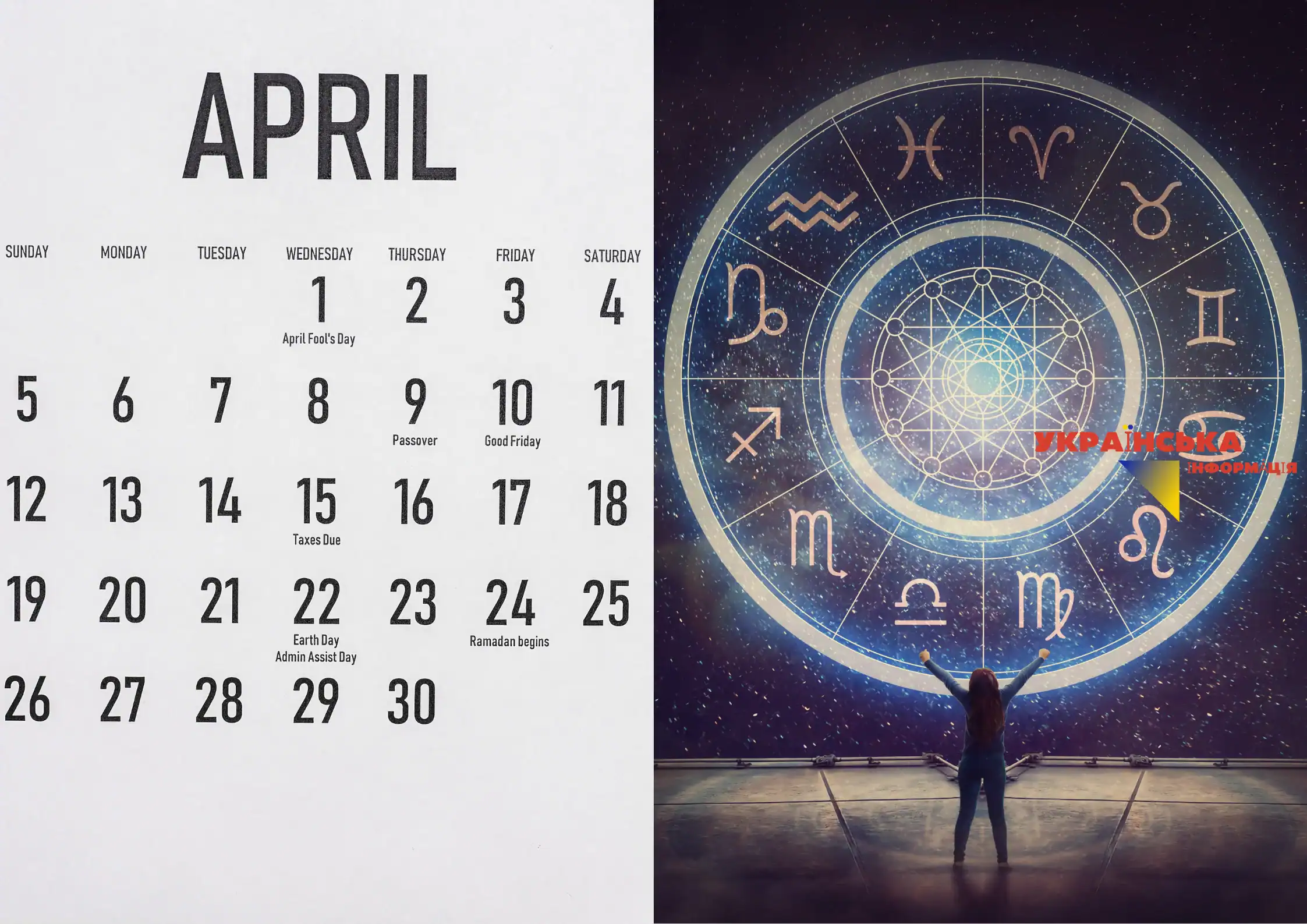 Horoscope for April 2026: accurate for every day