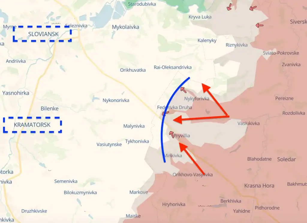 Russian offensive on Kramatorsk and Slavyansk