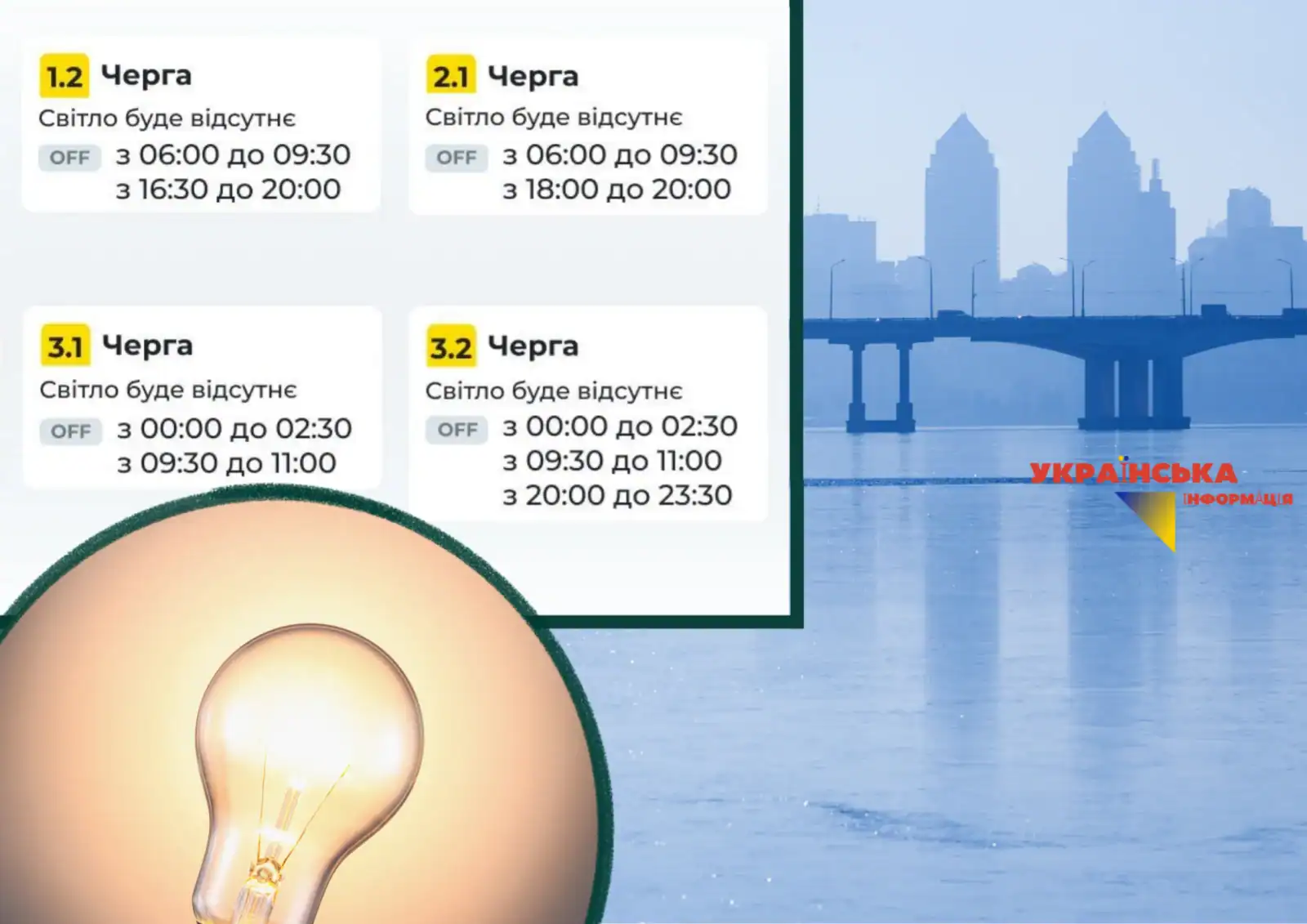 Power outage schedule in Dnipro: current schedule for today and tomorrow for groups 1, 2, 3, 4, 5, 6