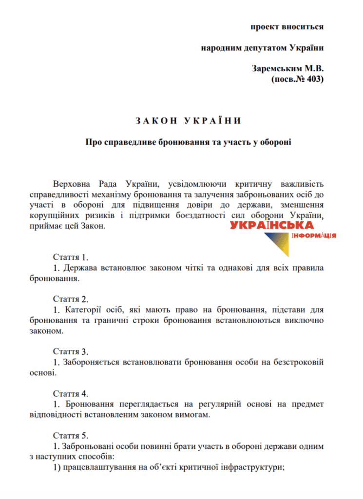 Draft Law on Fair Reservation and Participation in Defense”, it has already been officially registered under No. 15237