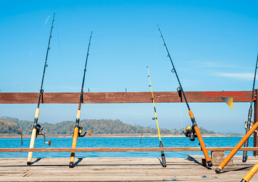 Summer fishing in the month-long August heat