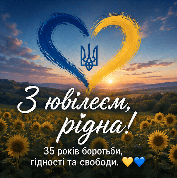 picture Congratulations on the Independence Day of Ukraine 2026 jubilee 35th anniversary