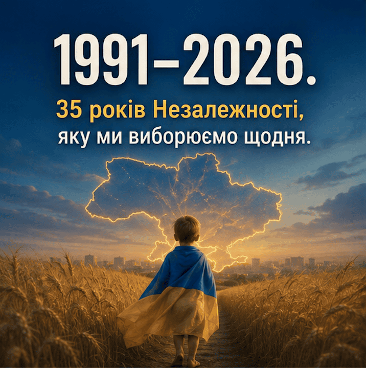 picture Congratulations on the Independence Day of Ukraine 2026 jubilee 35th anniversary