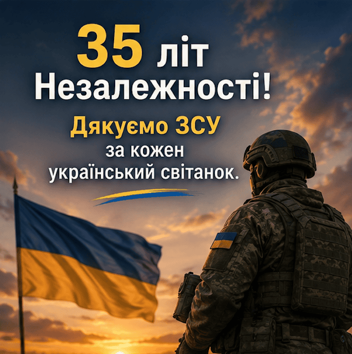 picture Congratulations on the Independence Day of Ukraine 2026 jubilee 35th anniversary