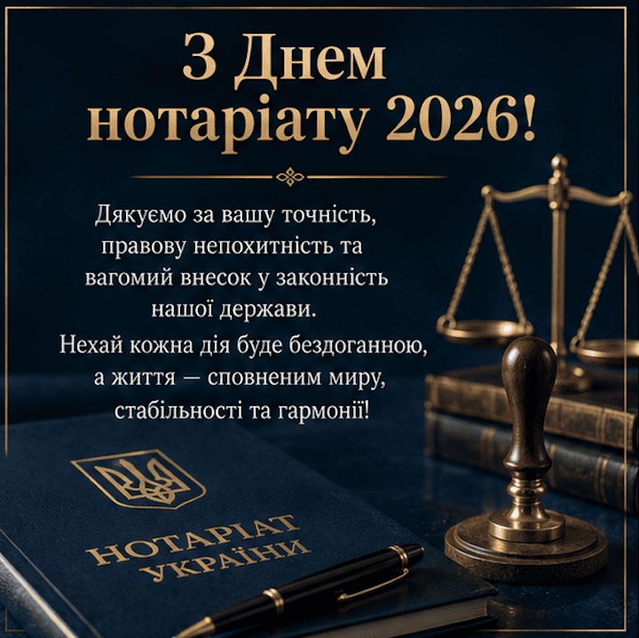 картинка поздравления с Днем Нотариата в 2026