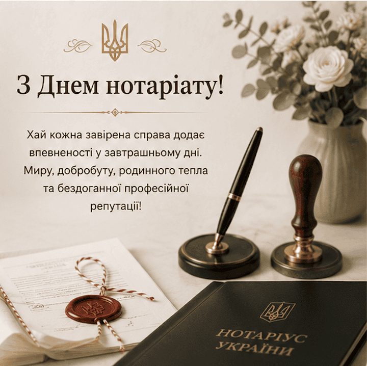 картинка поздравления с Днем Нотариата в 2026