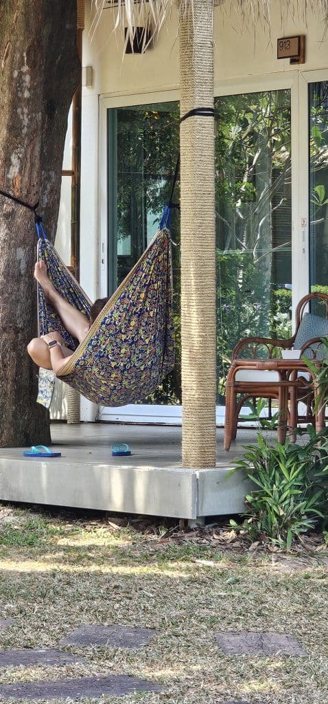 fabric hammock at a resort in Phuket