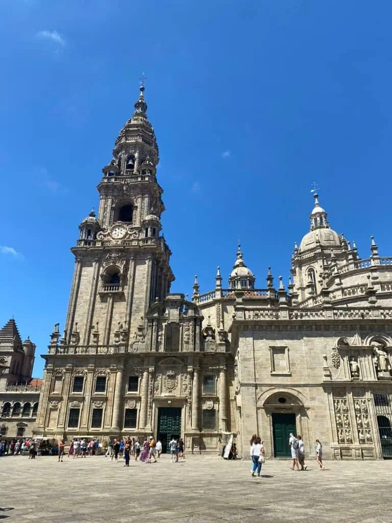 Another vew of the cathedral in Santiago de Compostela, Spain