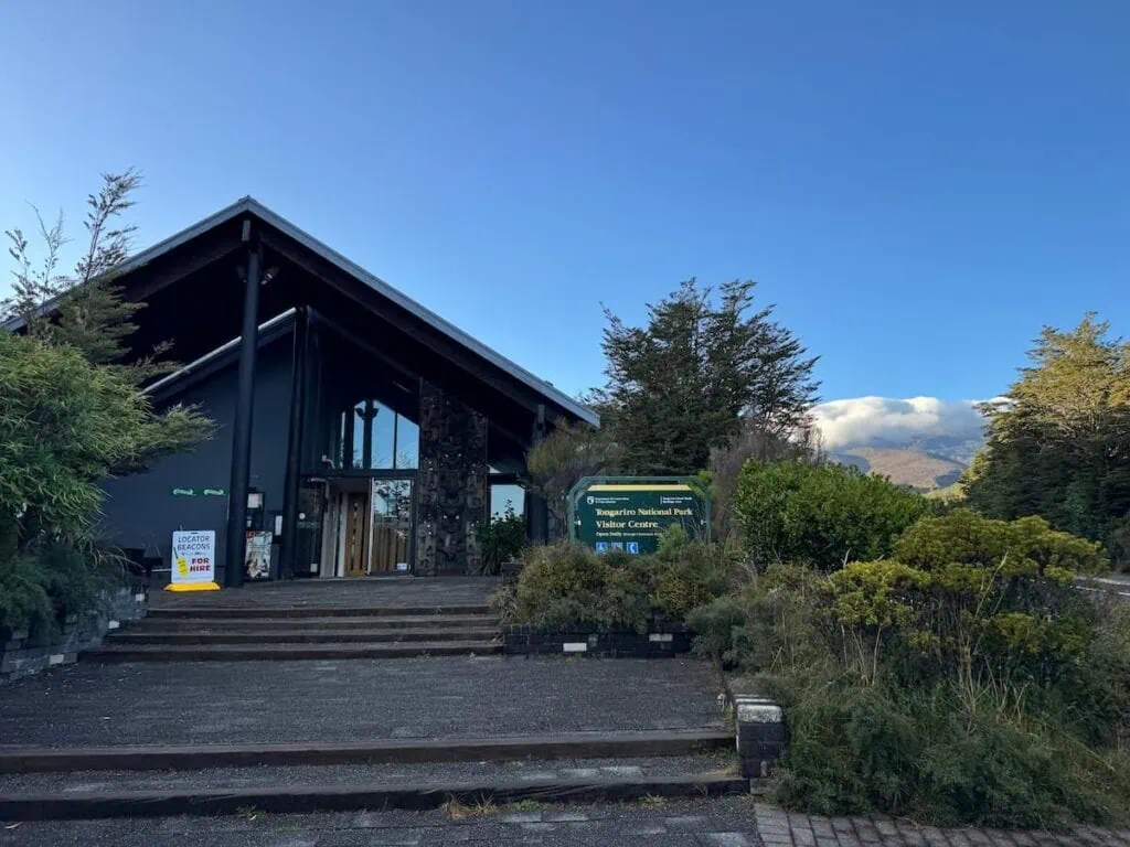 The Tongariro National Park Visitor Center in Whakapapa Village, New Zealand run by the Department of Conservation.