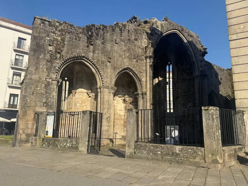 Ruínas de San Domingos ruins in Pontevedra, Spain.