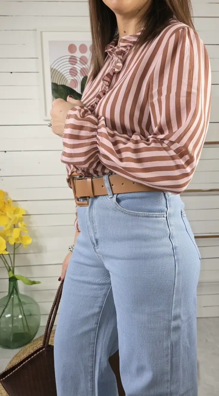 Camisa raya belle rosa - Imagen 4
