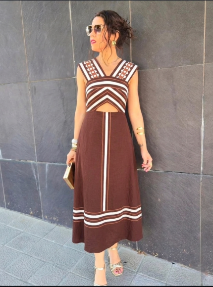 Vestido azteca choco