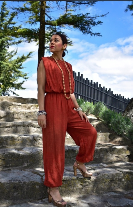 Conjunto tiara teja