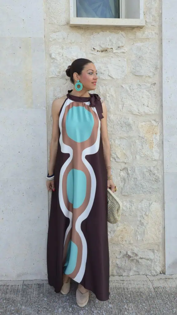 Vestido satinado triana chocolate