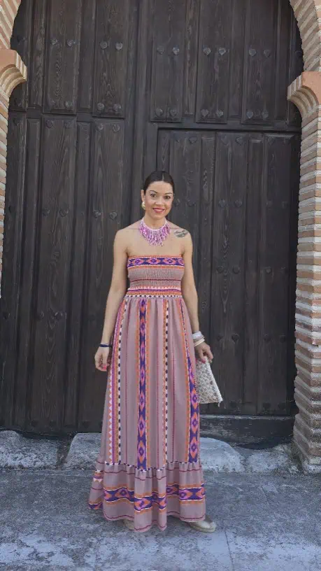Vestido éctnic marrón