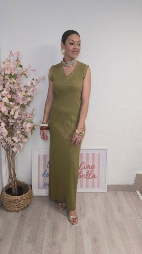 Vestido canalé lima - Imagen 2
