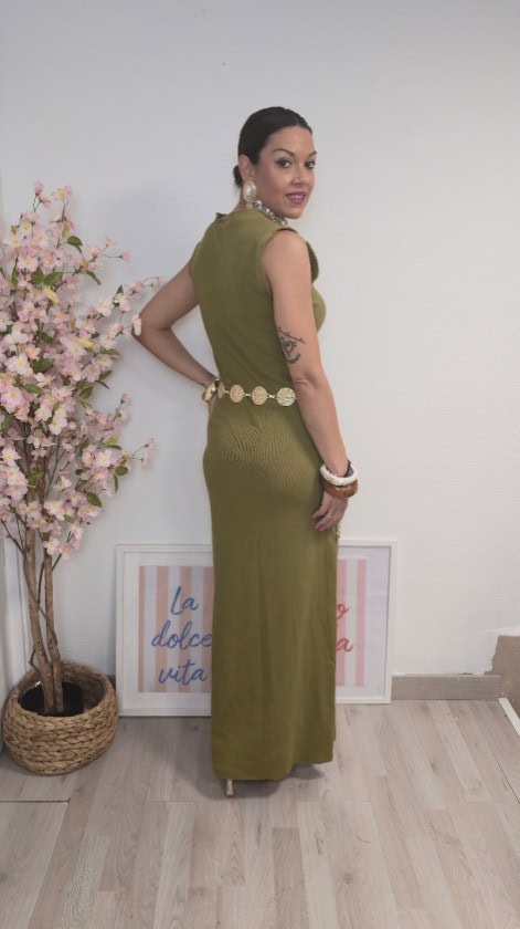 Vestido canalé lima - Imagen 3