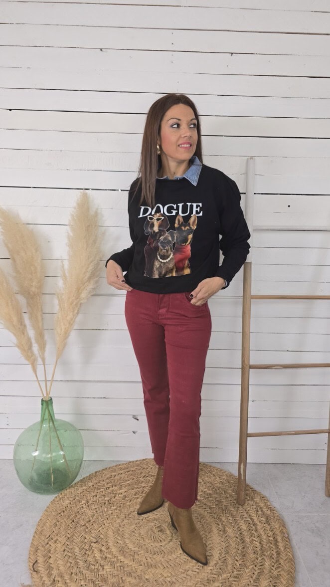 Sudadera dog´s negro