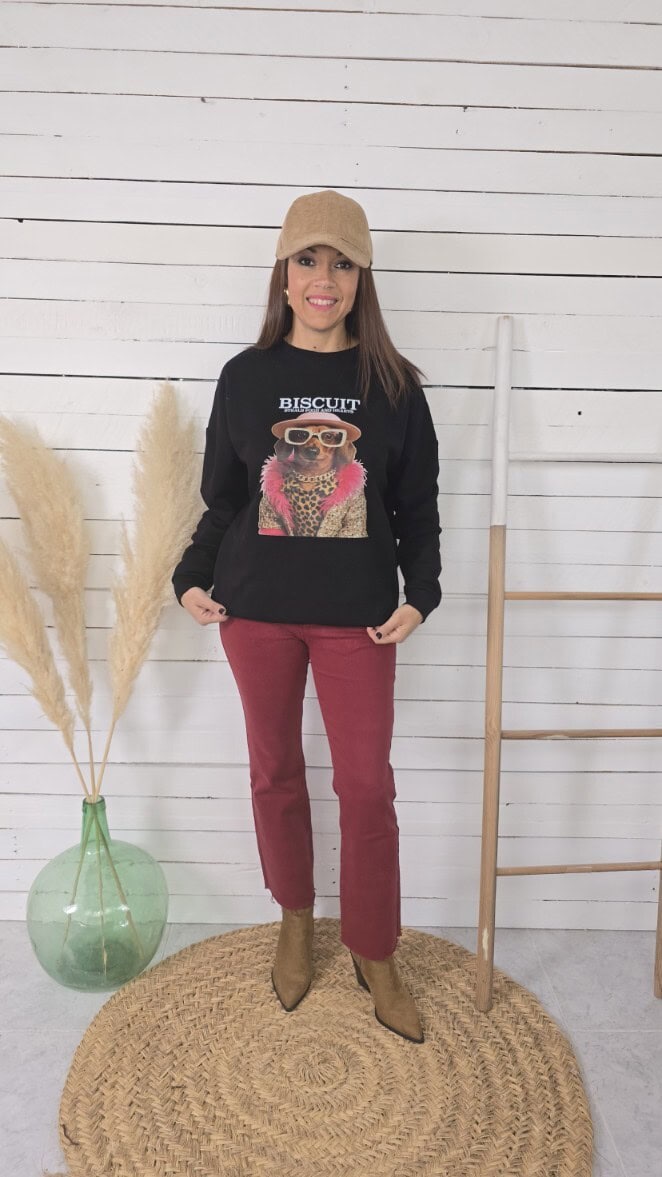 Sudadera perrita lulú negro - Imagen 4