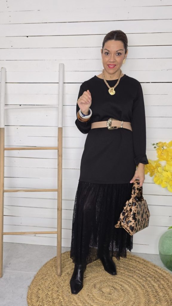 Vestido angelés negro