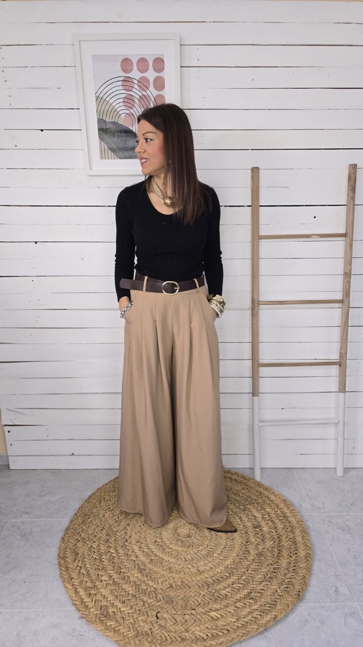 Pantalón vestir Mayren camel - Imagen 5