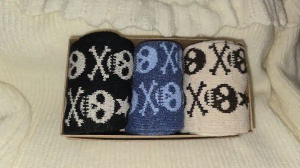 Pack de calcetines calabera lana