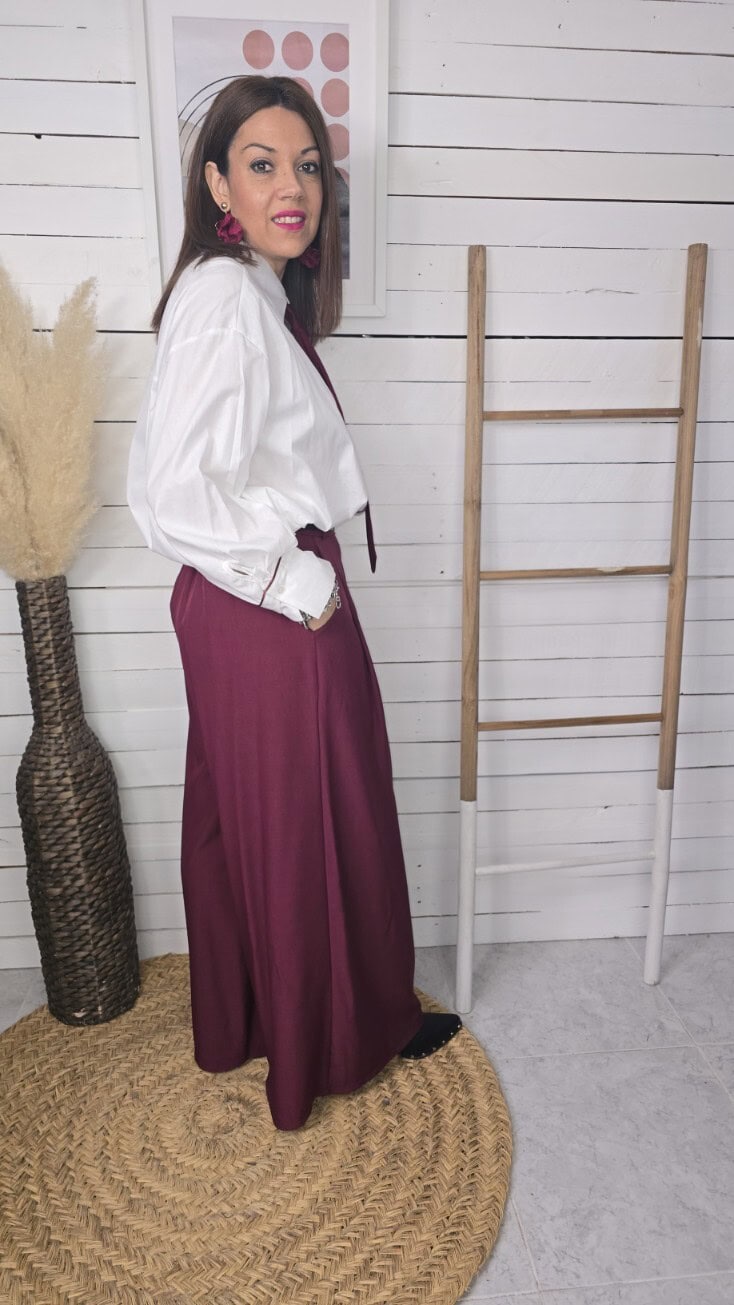 Camisa oversize con corbata - Imagen 5