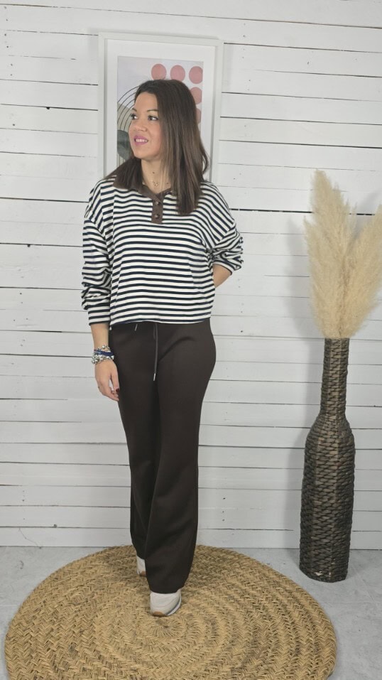 Camiseta navy crop - Imagen 2