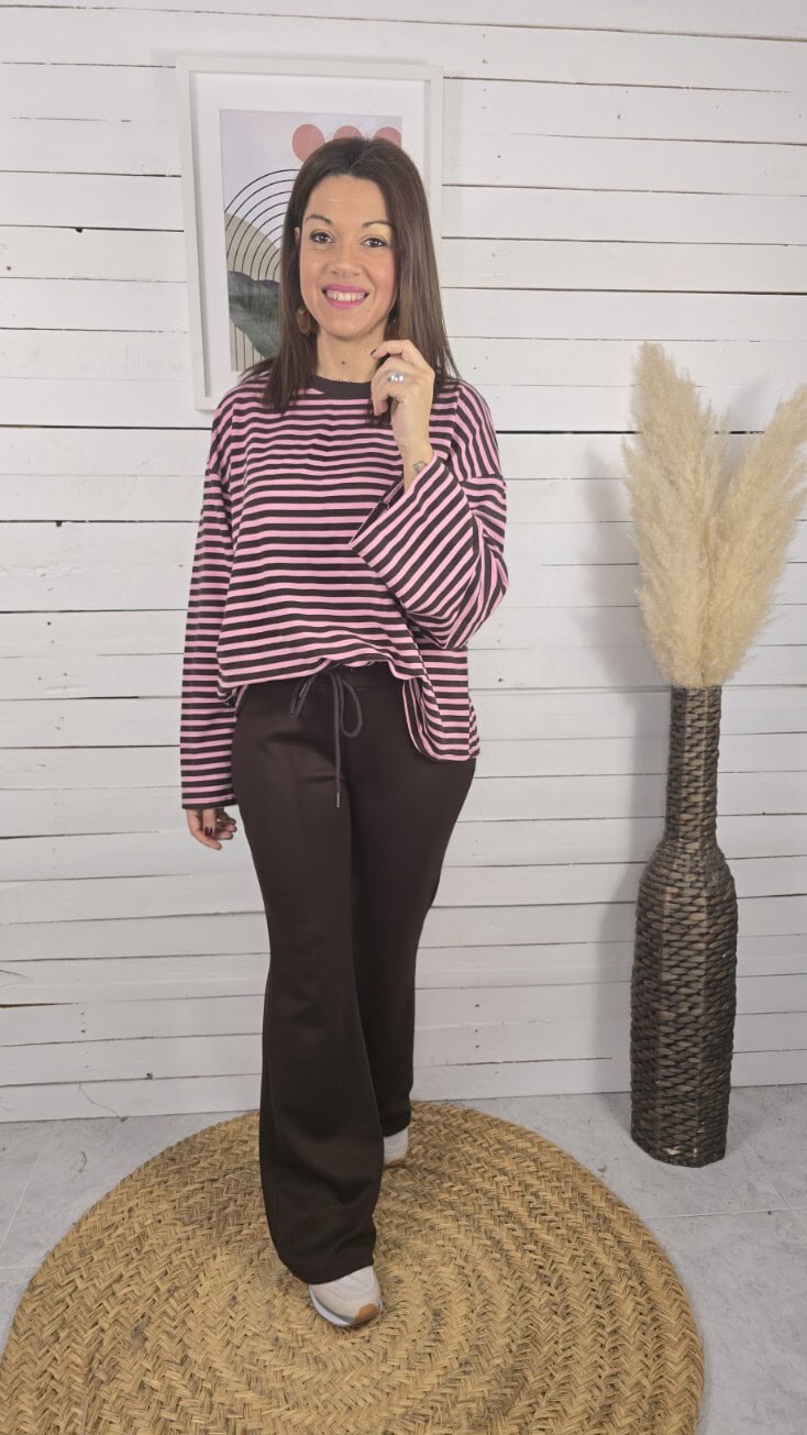 Camiseta rayas holl rosa - Imagen 6