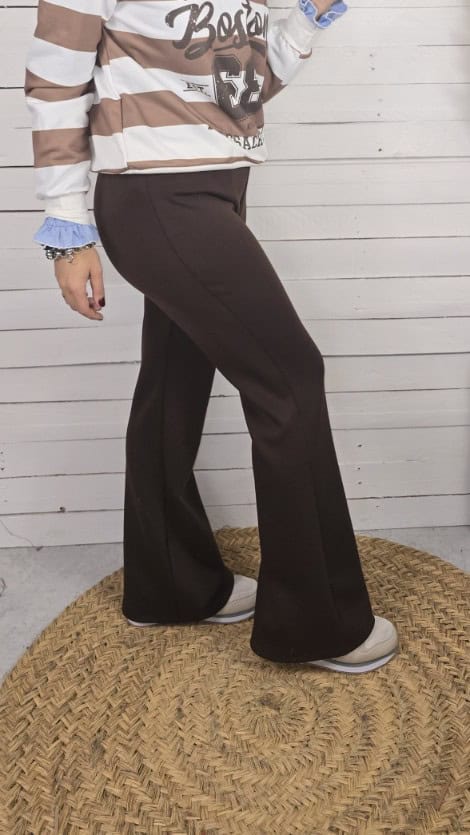 Pantalón algodón marta choco