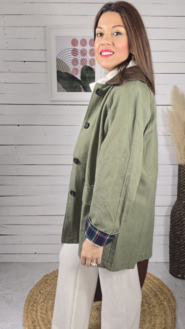 Parka escocesa kaky - Imagen 7