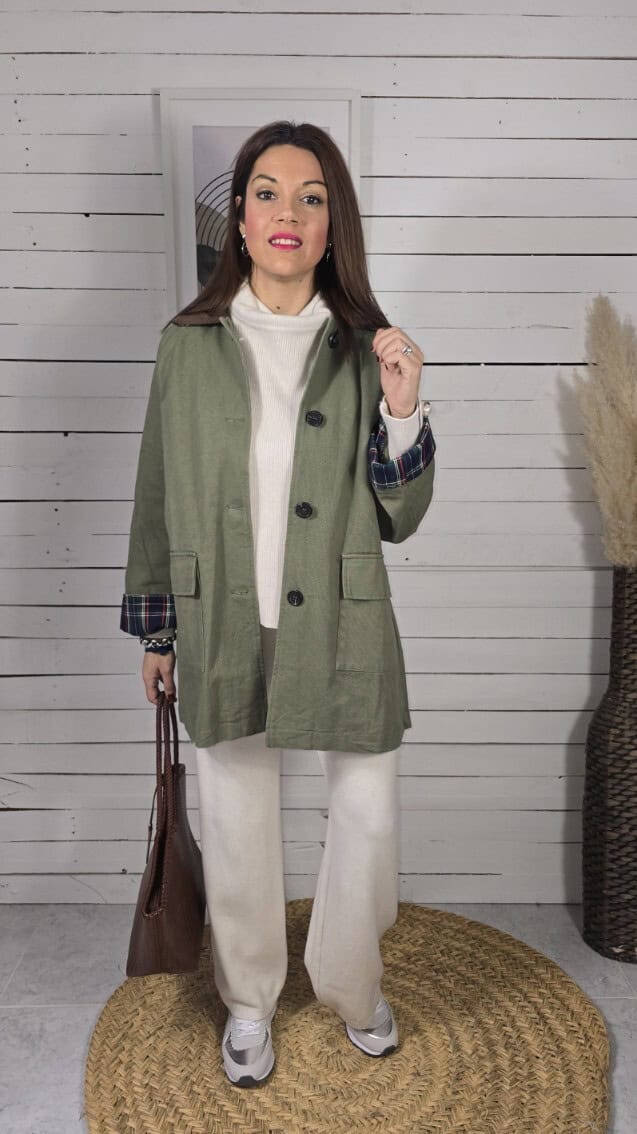 Parka escocesa kaky - Imagen 6