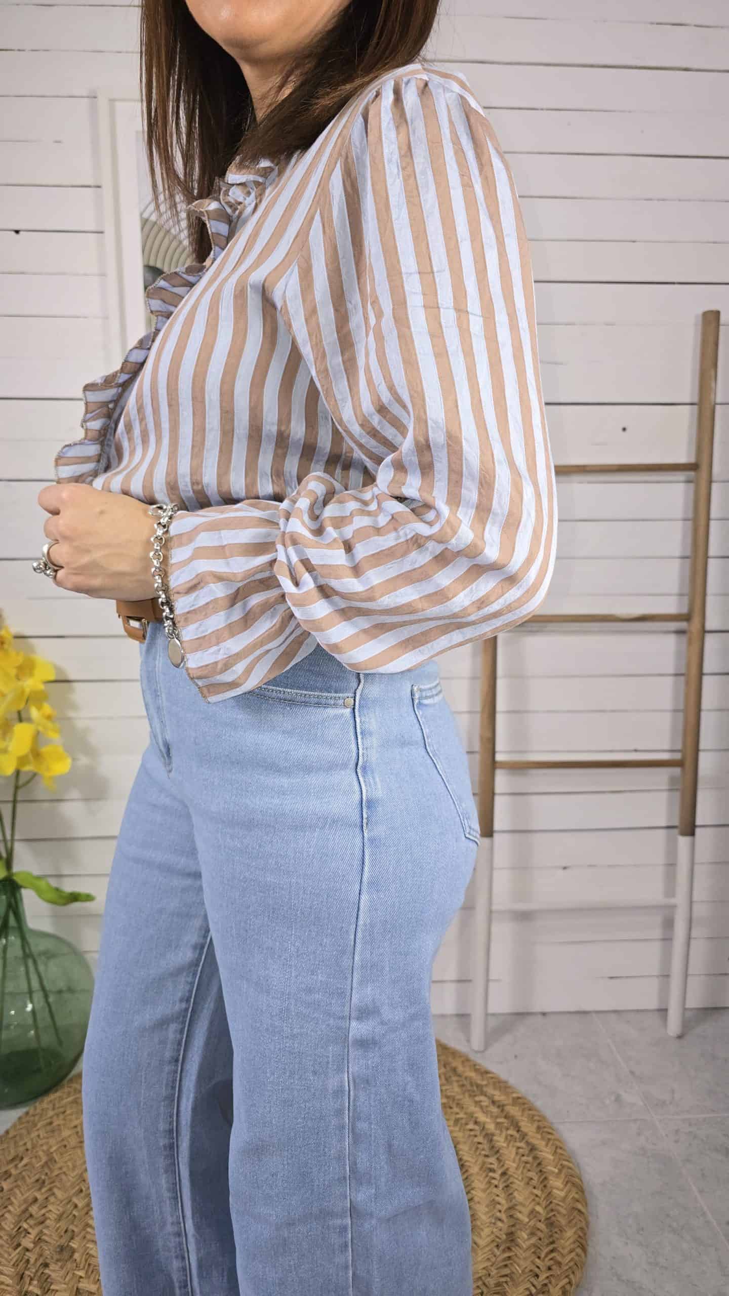 Camisa raya belle celeste - Imagen 2