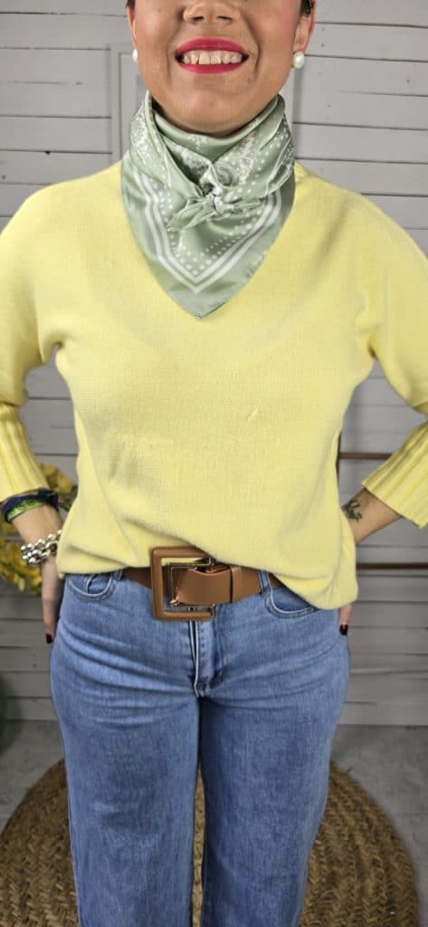 Pañuelo parís satinado verde