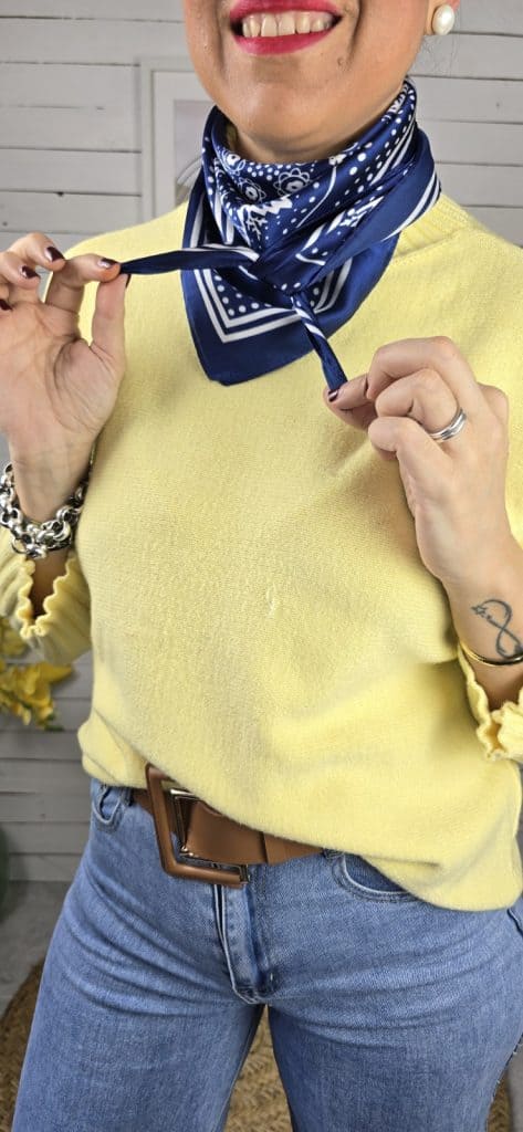 Pañuelo parís satinado marino