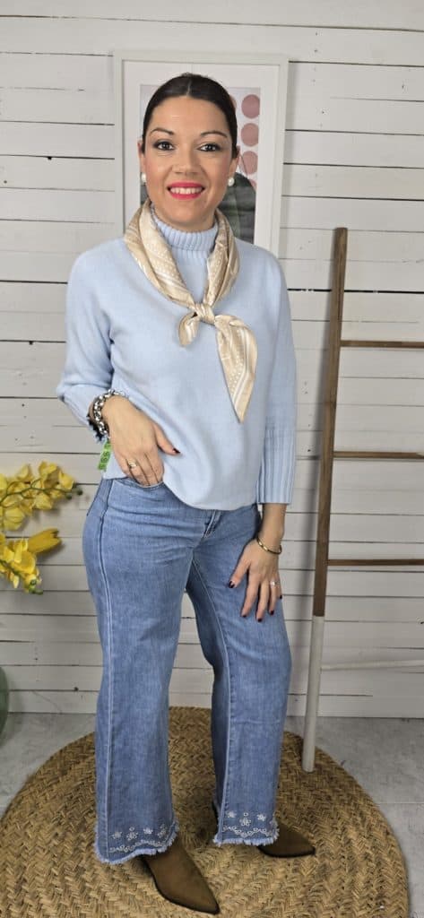 Pañuelo parís satinado beige