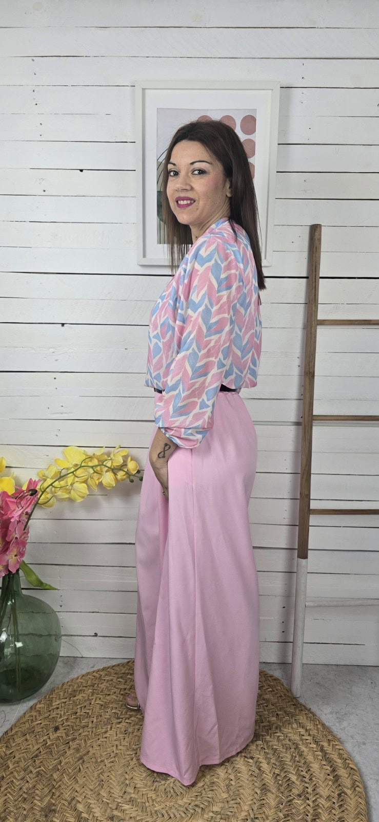 Blusa crop naira rosa - Imagen 4