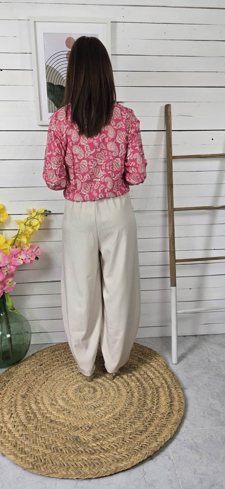 Bomber tela chashi coral - Imagen 5